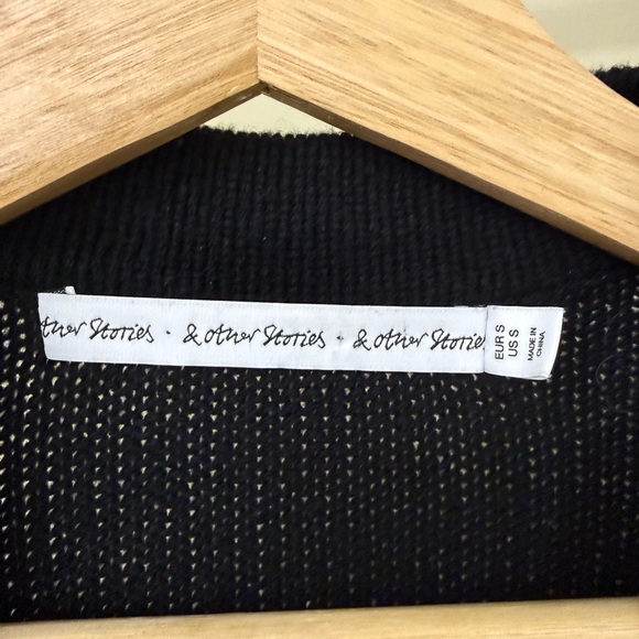 & Other Stories Black Knit Cardigan - Picture 2 of 5